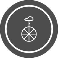 unicykel ikon design vektor