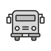 Skolbuss Icon Design vektor