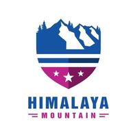 Himalaya-Gebirgs-Vektor-Logo vektor
