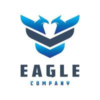 eagle djur logotyp design vektor