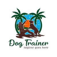 Designvorlage für das Hundetraining-Logo vektor