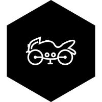 Tung cykel Icon Design vektor