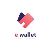 E-Wallet-Logo-Design-Vektor-Design-Vorlage vektor