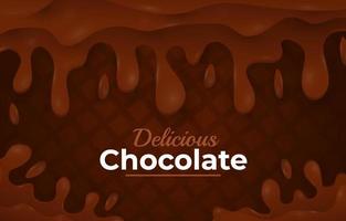 Hintergrund von dunkler Schokoladencreme vektor