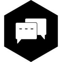 Konversation Icon Design vektor