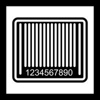 Barcode-Icon-Design vektor