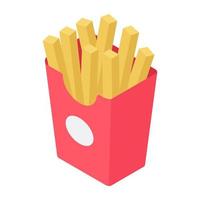 pommes frites begrepp vektor