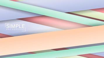 abstrakt papercut dekoration texturerat med lager eller band och pastellfärger. 3d bakgrund. vektor illustration. minimalistisk omslagsmall