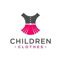 modern logotyp för barnkläder vektor