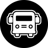 Skolbuss Icon Design vektor