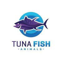 Thunfisch-Vektor-Logo-Design vektor