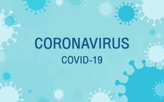 flaches Design-Coronavirus-Hintergrund oder Covid-19,2019-ncov-Präventions-Präsentationskonzept. vektor