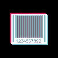 Barcode-Icon-Design vektor