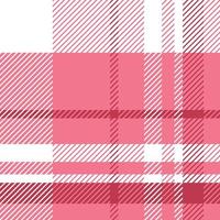 kariertes Muster nahtloser Wiederholungsvektor in rosa und weißem Design für Druck, Tartan, Geschenkpapier, Textilien, karierten Hintergrund für Tischdecken vektor