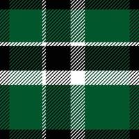 schackmönster sömlös plädupprepningsvektor i svart och grön design för tryck, gingham, tartan, presentpapper, textilier, rutig bakgrund för bordsduk vektor
