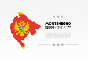 montenegro självständighetsdagen bakgrund affisch för nationellt firande vektor