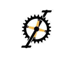 Fahrrad-Getriebe-Vektor-Illustration vektor
