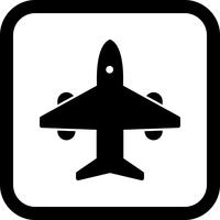 Flugzeug-Icon-Design vektor