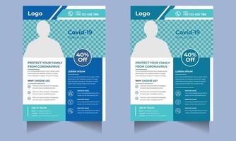 medicinsk sjukvård flyer webb marknadsföring banner design vektor