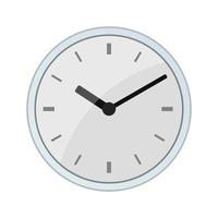 Uhr- oder Uhrsymbol für das Web isoliert auf weißem Hintergrund vektor