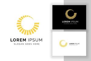 Sonne Logo Design Zeichen Symbol Vorlage. kreative Sonnenlogoillustration. vektor