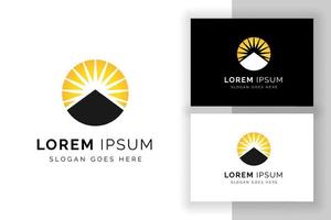 solen logotyp design tecken symbol mall. kreativa solen logotyp illustration. vektor