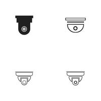 vektor illustration av CCTV och kamera symbol