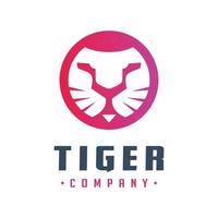 tiger head logotyp designa ditt företag vektor