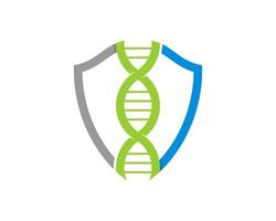 DNA-Helix im Schildschutz vektor