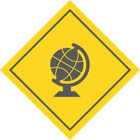 Globe icon design vektor