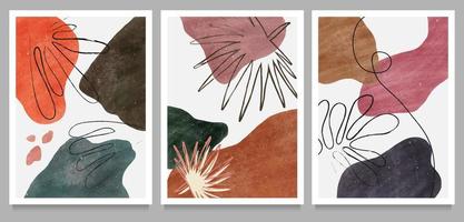 kreative minimalistische handgemalte Illustrationen für Social Media, Wanddekoration, Postkarte. Vektor-Illustration vektor