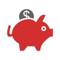 Sparschwein-Icon-Design vektor