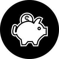 Sparschwein-Icon-Design vektor