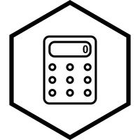 Kalkylator Icon Design vektor