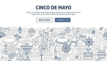 Cinco de Mayo-Banner-Design vektor