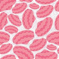sömlöst mönster med rosa snäckskal utan ledigt utrymme med linjer. undervattens värld. vektor