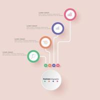 Vektor-Infografik-Vorlage für Diagramme, Grafiken, Präsentationen, Diagramme, Geschäftskonzepte. vektor