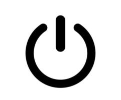 Power-Symbol-Vektor-Illustration auf dem weißen Hintergrund. vektor