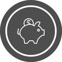 Sparschwein-Icon-Design vektor