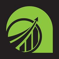 kreativ vektor finansiell logotyp lämplig för finansiella och finansiella försäkringsbolag