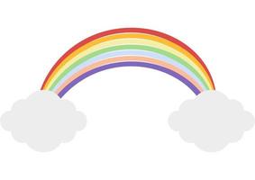 färgglad regnbåge illustration vektor