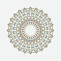 grafisk design av etnisk mandala vektorkonst - mönster, med handritad blommig doodle form prydnad i ljusa färger. passar för omslag, tyg och keramiska motiv, tryck på kläder. vektor