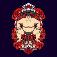 japanische Sumo-Illustration vektor