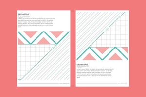 rosa geometrisk årsredovisning täcka bakgrund vektor