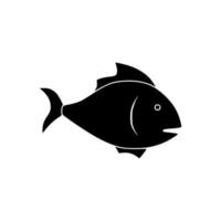 Fisch-Symbol. Wassertiersymbol - Vektorlogoschablone. vektor