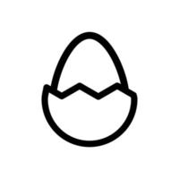 ägg ikon vektor. enkel platt symbol. perfekt svart piktogram illustration på vit bakgrund. vektor