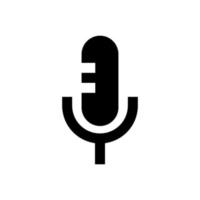 Mikrofonvektorsymbol, Webdesign-Symbol. Sprachvektorsymbol, aufzeichnen. Mikrofon - Symbol für Aufnahmestudio. Retro-Mikrofonsymbol vektor
