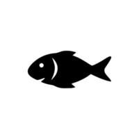 Fisch-Symbol. Wassertiersymbol - Vektorlogoschablone. vektor