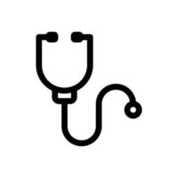Stetoskop-Symbol - medizinisch und gesund vektor