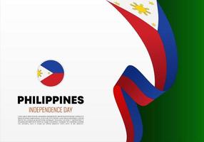 philippinen unabhängigkeitstag hintergrund für nationale feier vektor